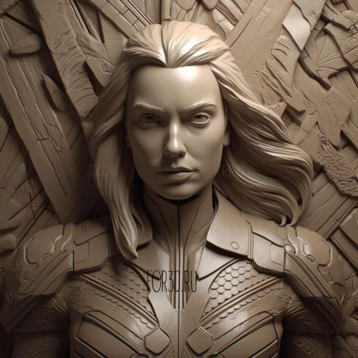 Sharon Carter 4 stl model for CNC